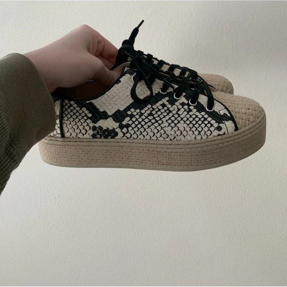 Vince Camuto Snakeskin Sneakers - Picture 3 of 4